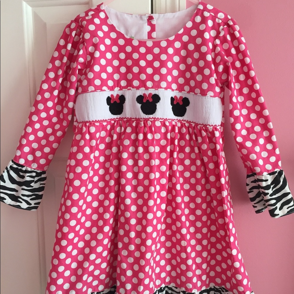 Smocked Minnie Mouse Dress by Sweet South